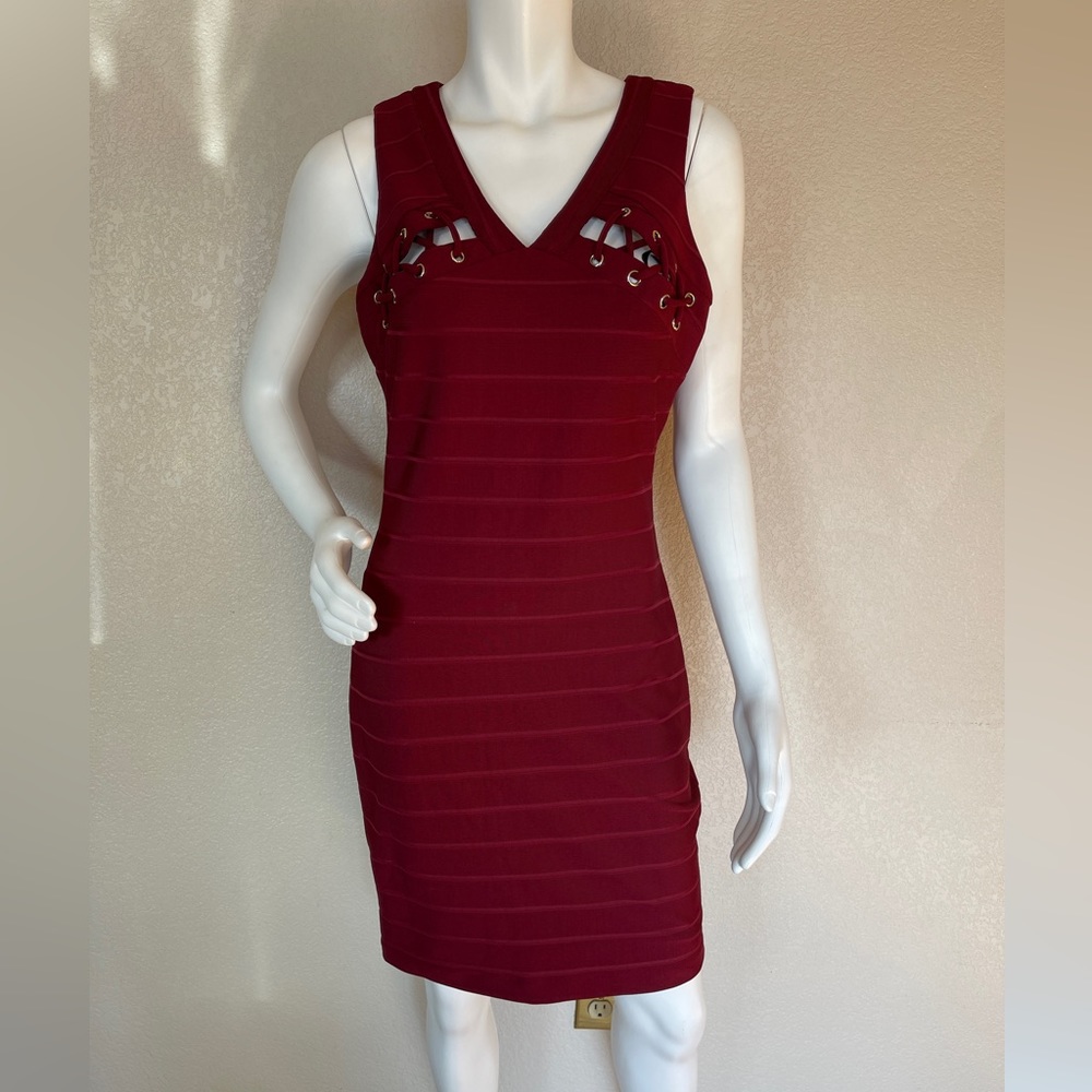 Guess Women’s Lace-Up Bandage Bodycon Dress NWT Size 8